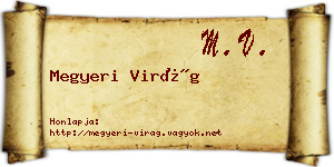 Megyeri Virág névjegykártya